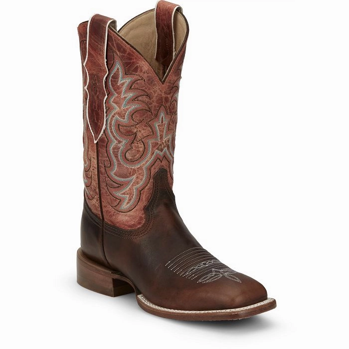 JUSTIN LADIES DUSTY WESTERN BOOTS STYLE AQ7020 Weekend Wear