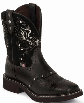 Strap Field Travel Justin Ladies Gypsy Black Western Boots Style GY9977