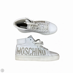 Padded Support Shoes Sneakers By Moschino In White, Size: 7