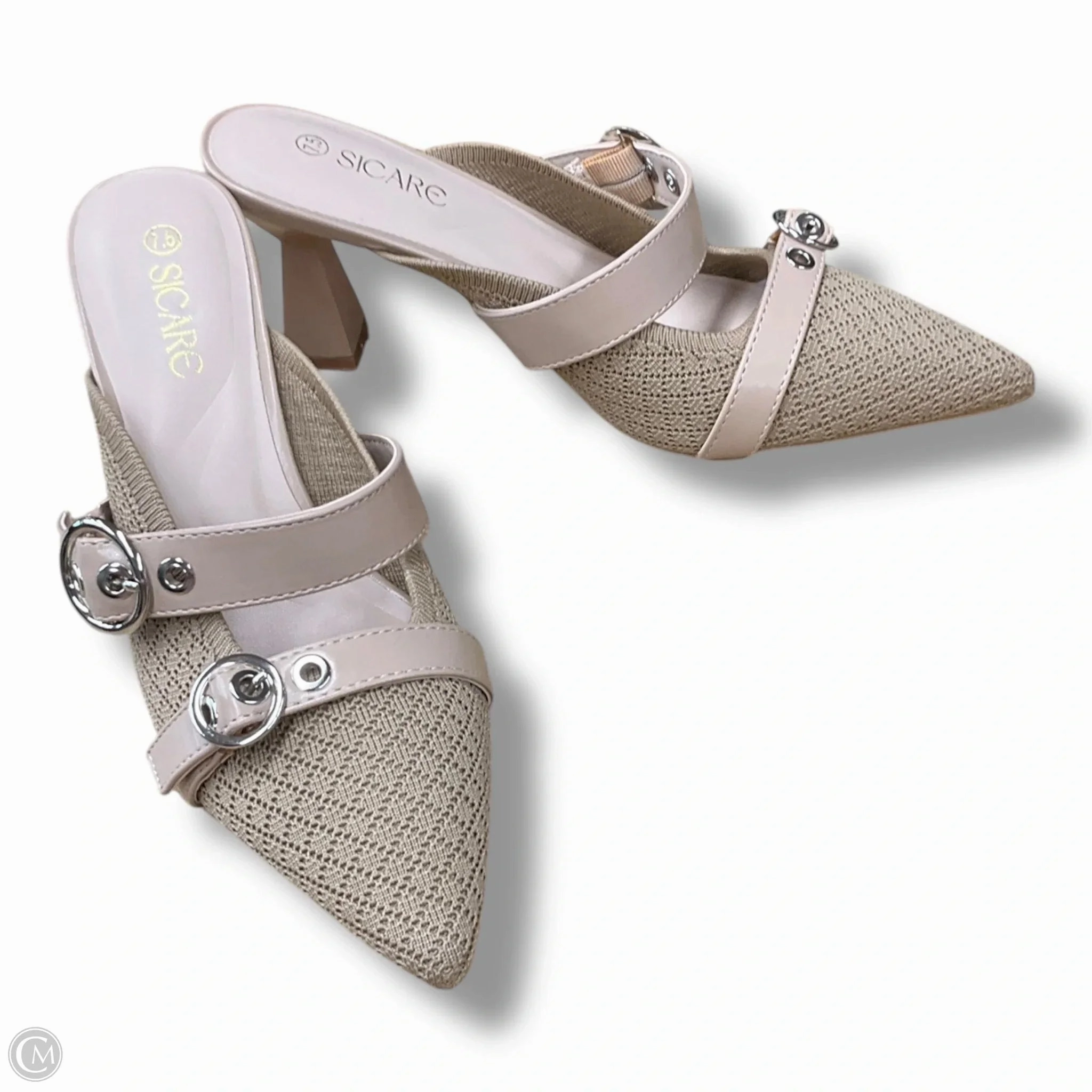 Shoes Heels Block By Cmc In Tan, Size: 7.5 suede look