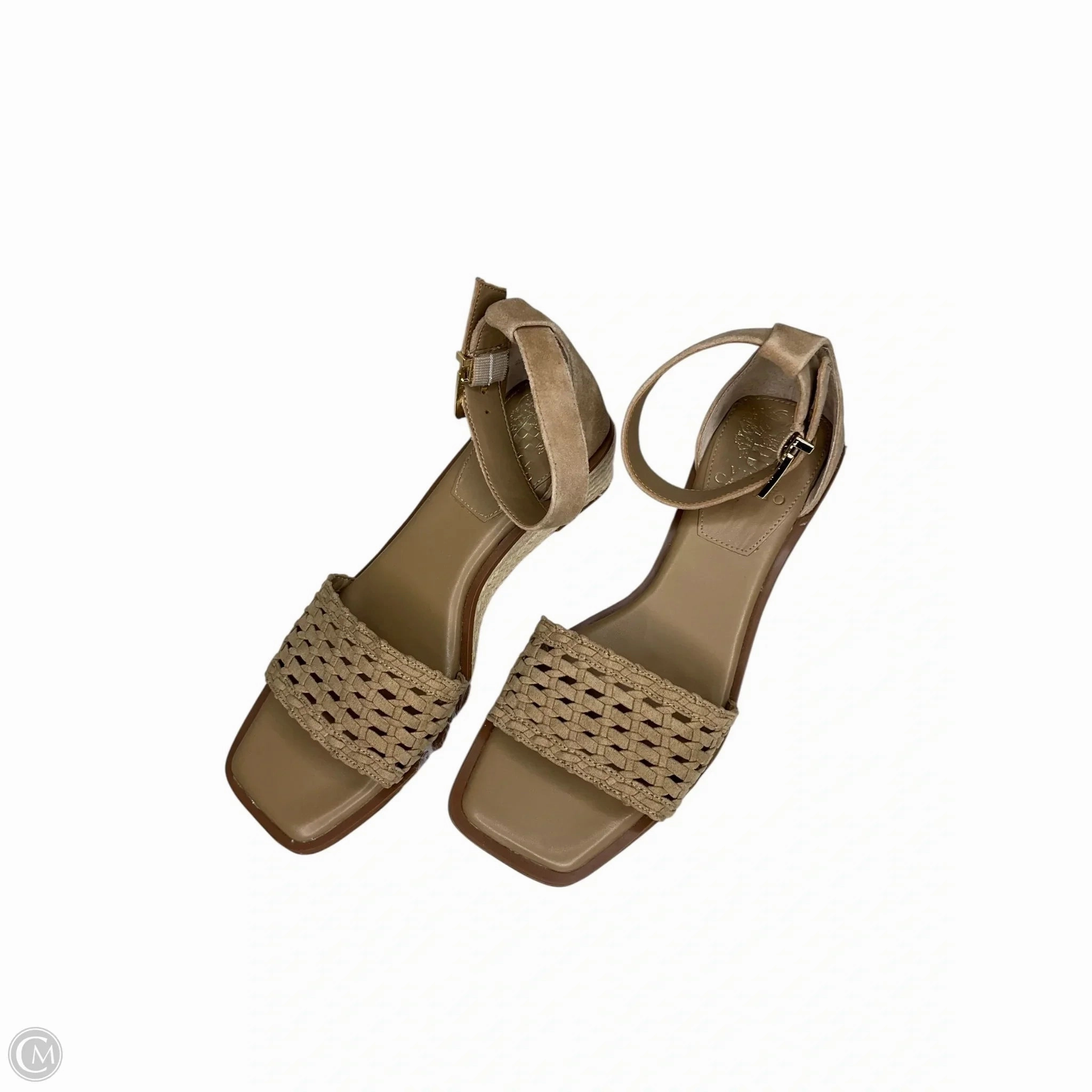 Shoes Heels Block By Vince Camuto In Brown, Size: 8 Comfortable Flats Open Heel Sandals