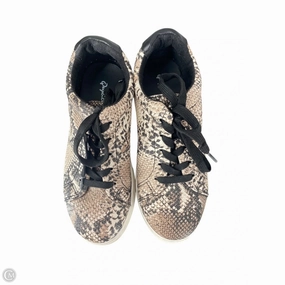 No Rub Adaptive stability Shoes Sneakers By Qupid In Snakeskin Print, Size: 6