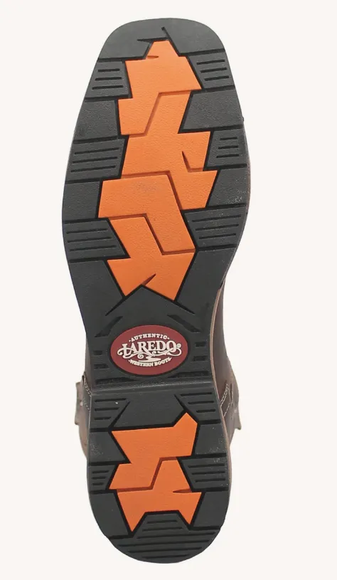 Laredo Mens Steel Toe Stringfellow Boots Style 6921 Extreme Comfort Coffee Shop