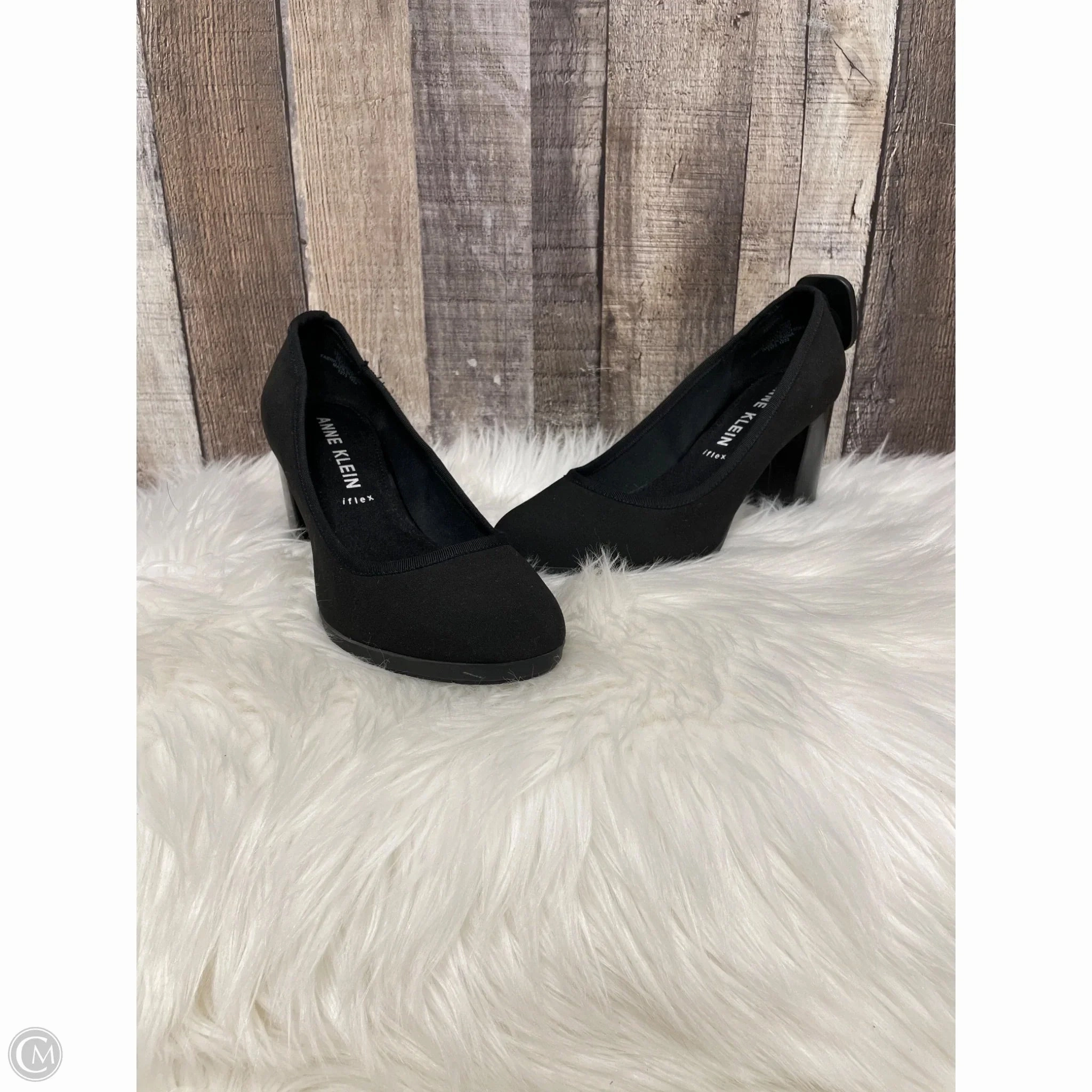 Vintage Pumps Shoes Heels Block By Anne Klein In Black, Size: 8