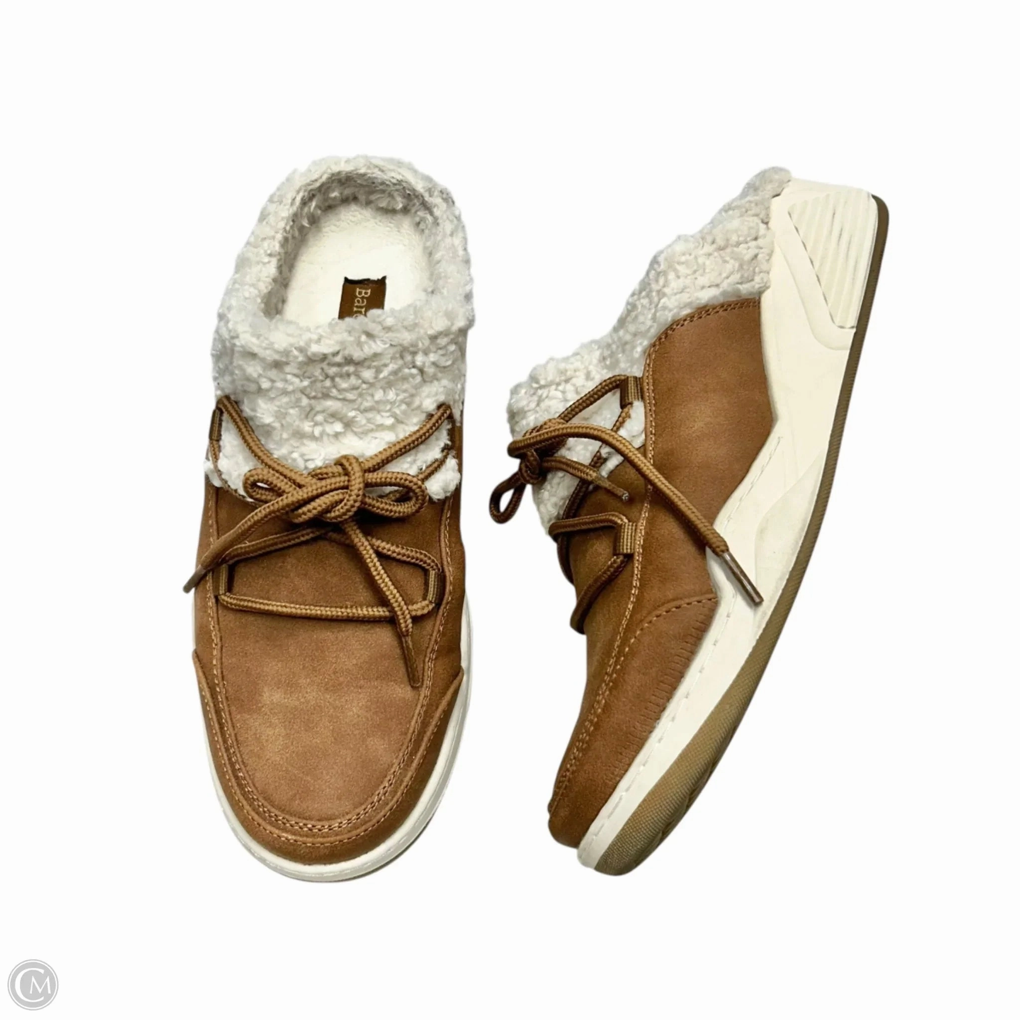 Shoes Sneakers By Bare Traps In Brown & Cream, Size: 8 No Laces Casual Touch