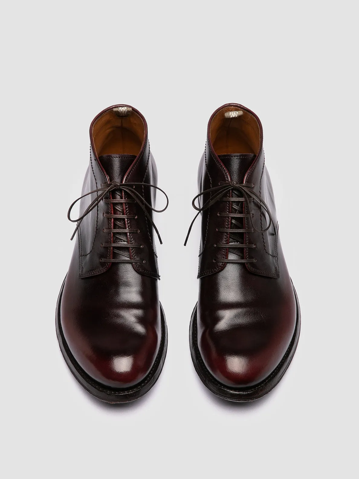 On-the-Go Wear Durable Material ANATOMIA 88 - Burgundy Leather Chukka Boots