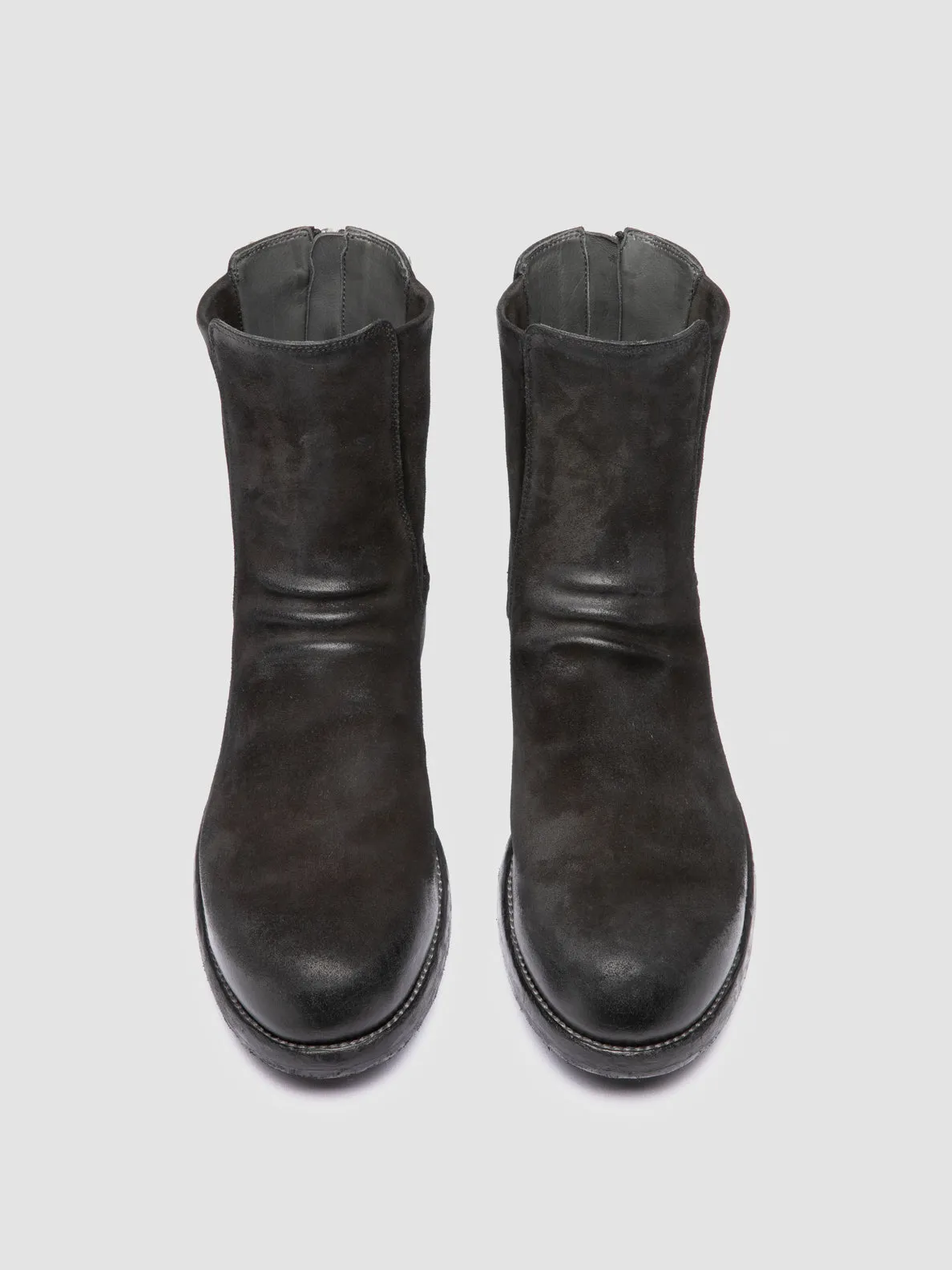 BULLA DD 104 - Black Suede Zipped Boots Grippy Outsole Cold Climate