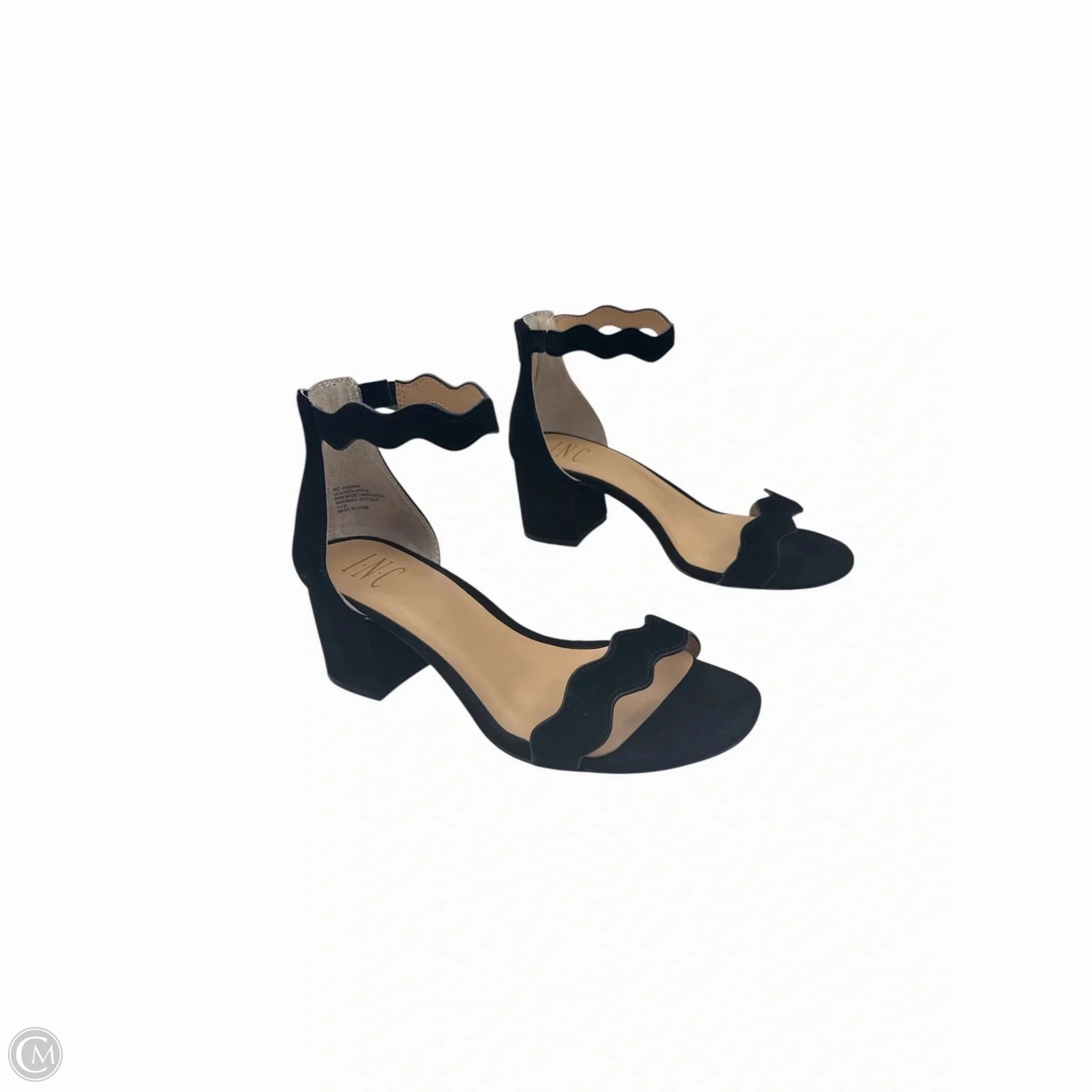 Shoes Heels Block By Inc In Black, Size: 7.5 Bridal Wedding Heels