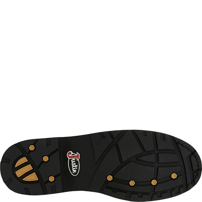 Justin Drywall 8" Waterproof Lace-Up Safety Everyday Pair Rubber Sole