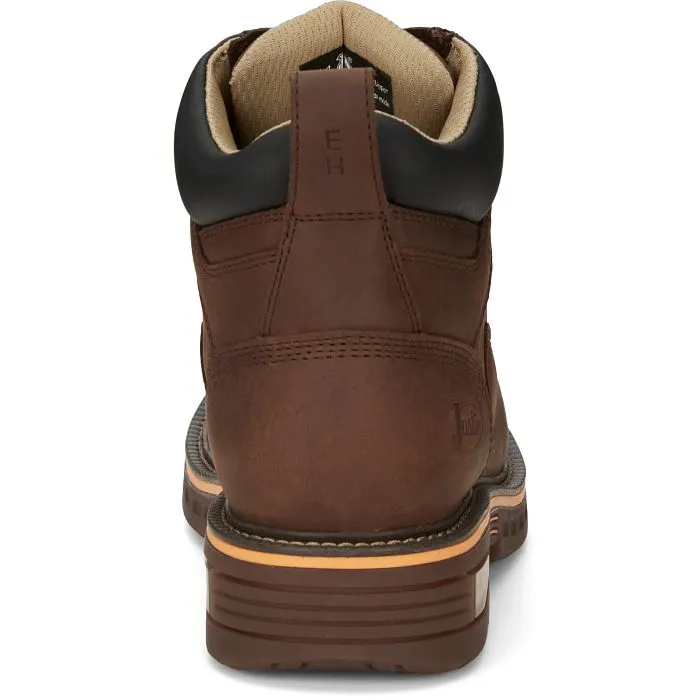 Lightweight Safety Shoes JUSTIN MENS RESISTOR WATERPROOF BOOTS STYLE CR401