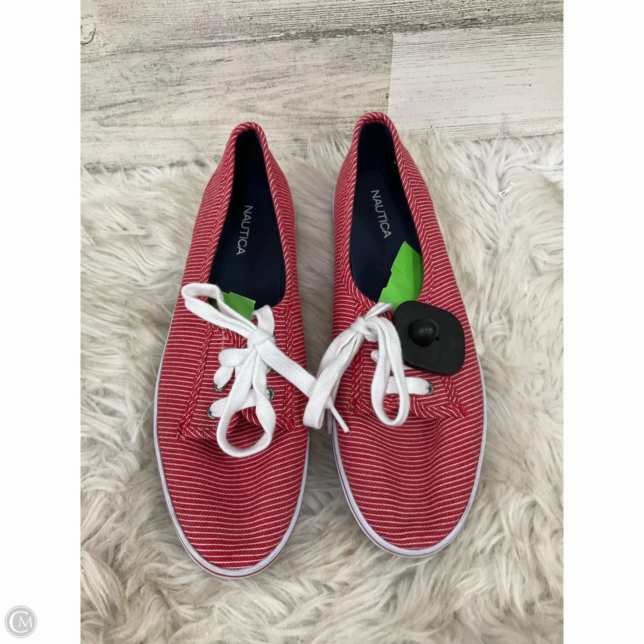 Stylish Support Shoes Sneakers By Nautica In Red, Size: 9