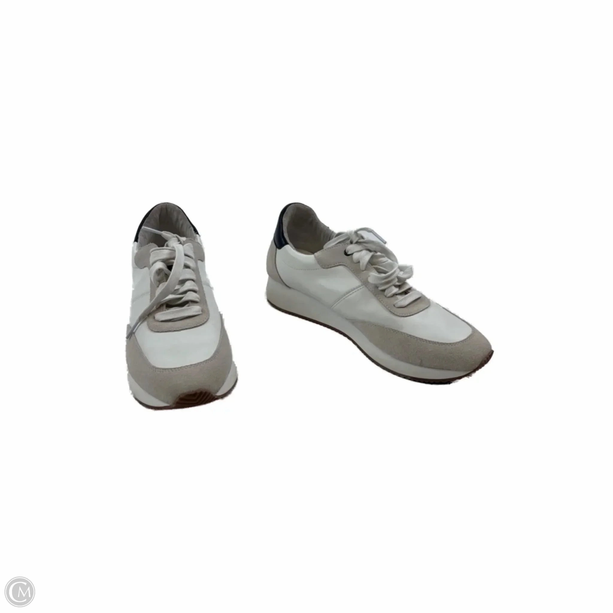 Minimalist Layered Design Superior Cushioning Shoes Sneakers By Banana Republic In Grey & White, Size: 8.5