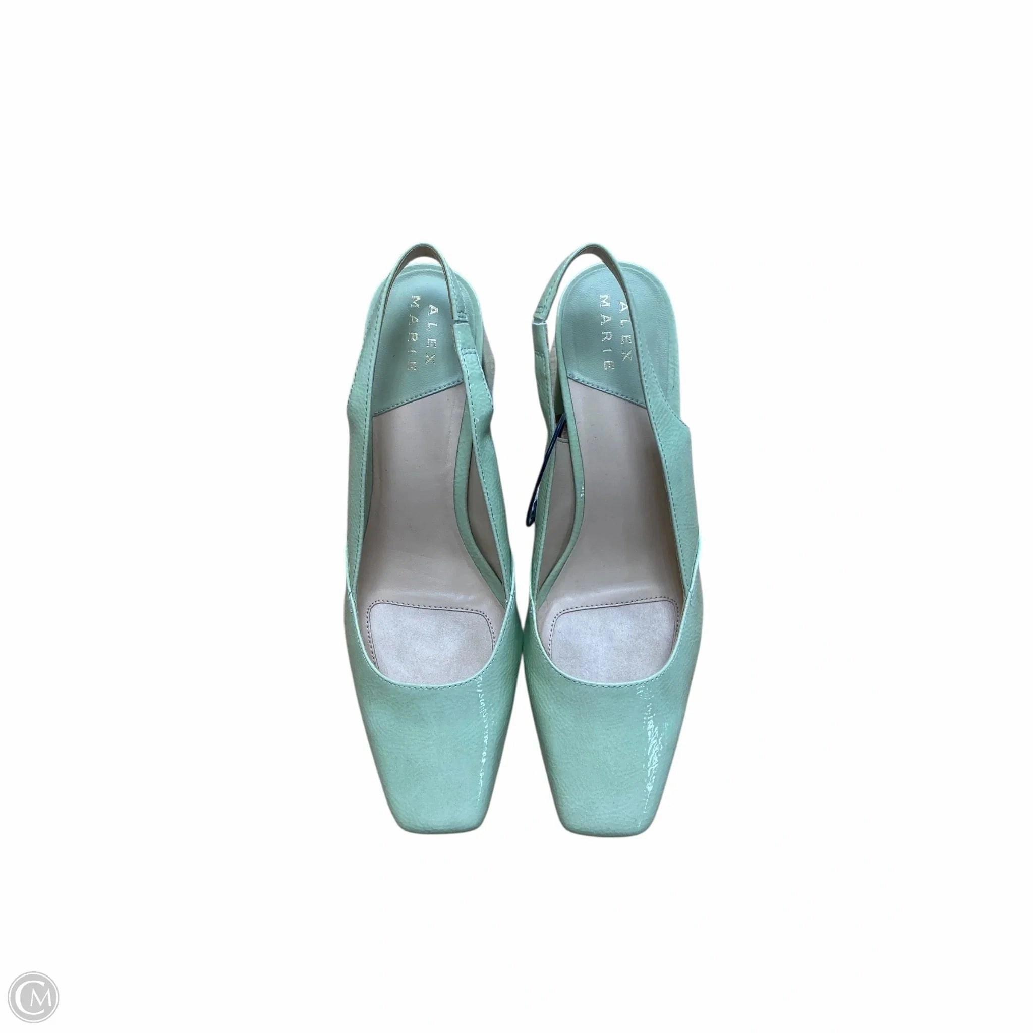 Shoes Heels Block By Alex Marie In Green, Size: 7.5 Vintage Look