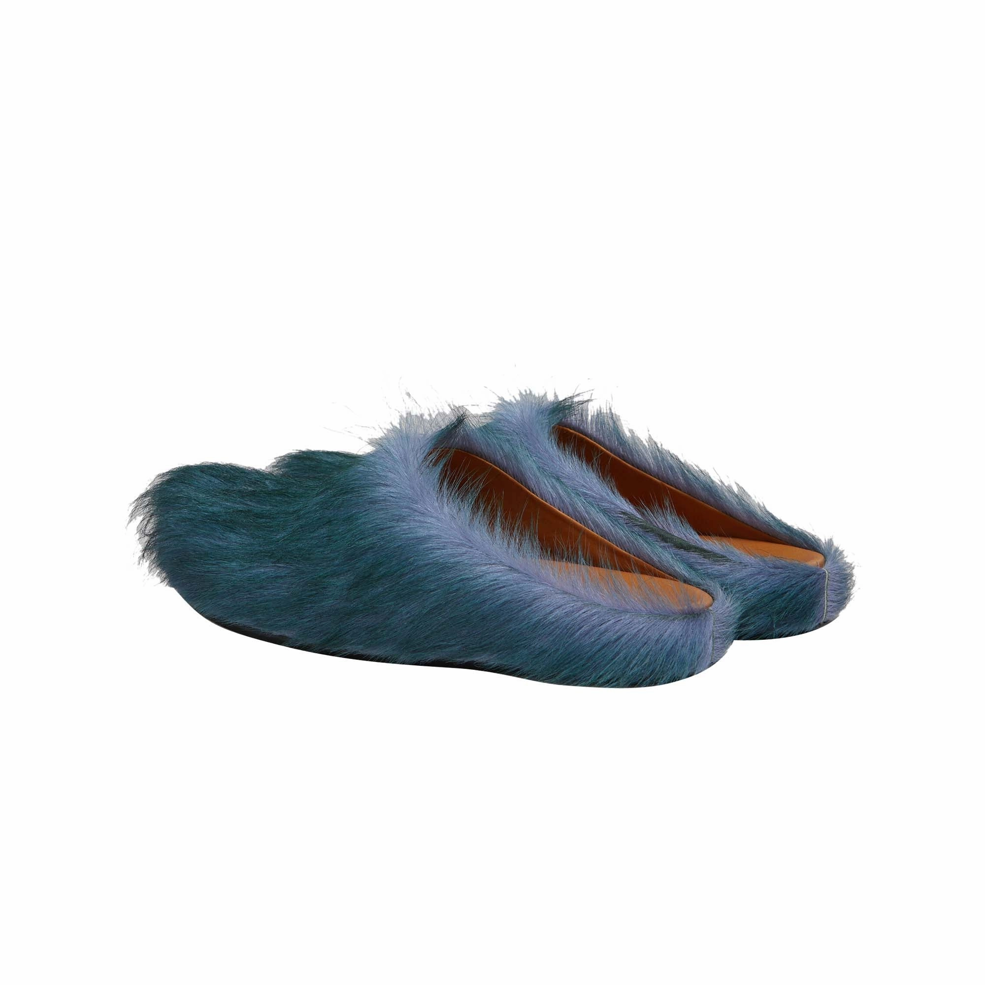 Back Help Suede Marni Womens Long Hair Fussbett Sabot Mule