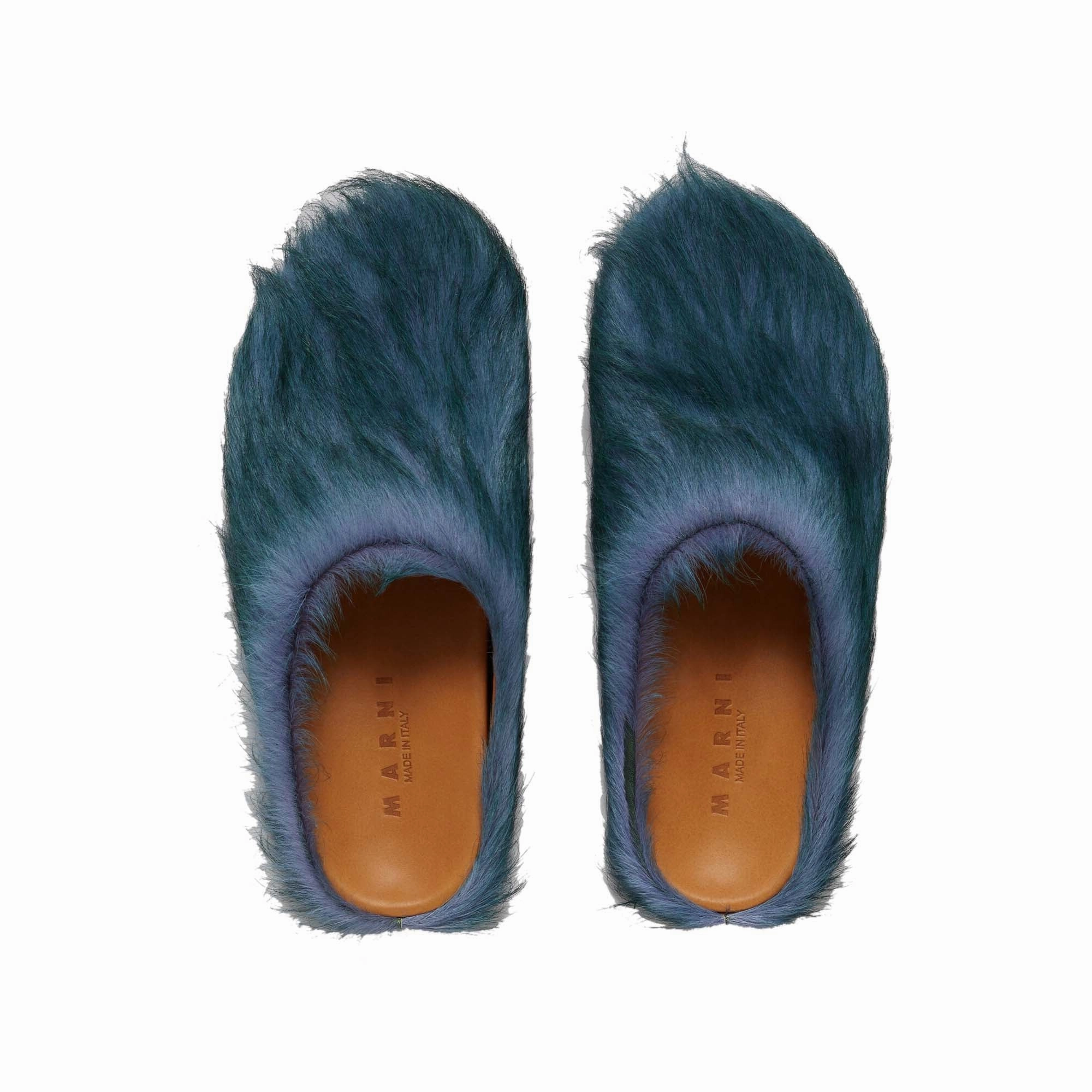 Effortless Pair Marni Womens Long Hair Fussbett Sabot Mule