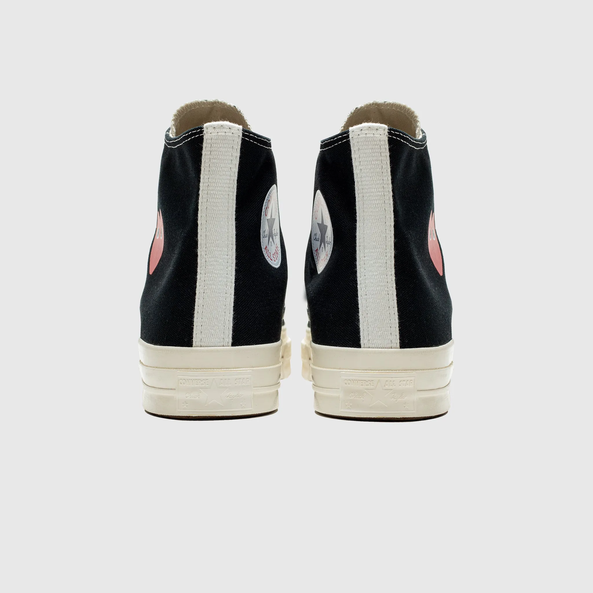 CHUCK TAYLOR ALL-STAR '70 HI "BLACK SINGLE HEART" anti - twist shoes lycra running gear