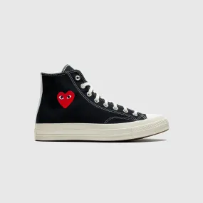 CHUCK TAYLOR ALL-STAR '70 HI "BLACK SINGLE HEART" running in a cantilever bridge area shoes eco - friendly - feature shoes