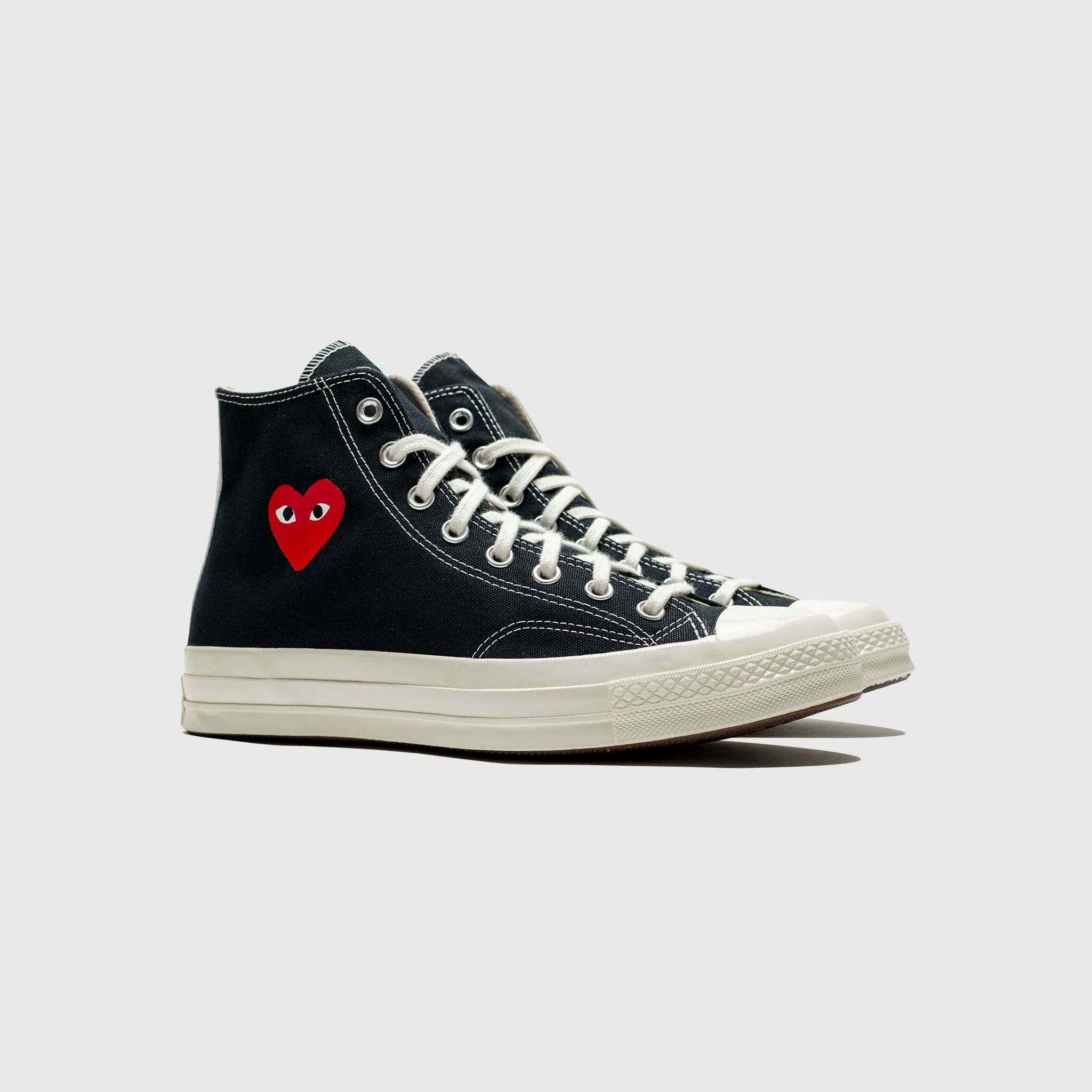 CHUCK TAYLOR ALL-STAR '70 HI "BLACK SINGLE HEART" Style - updated nylon - upper shoes