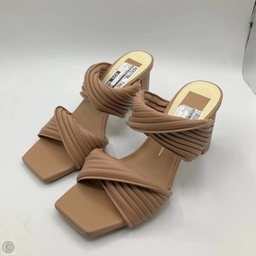 Holiday Sandals Anti blister Shoes Heels Block By Dolce Vita In Tan, Size: 8