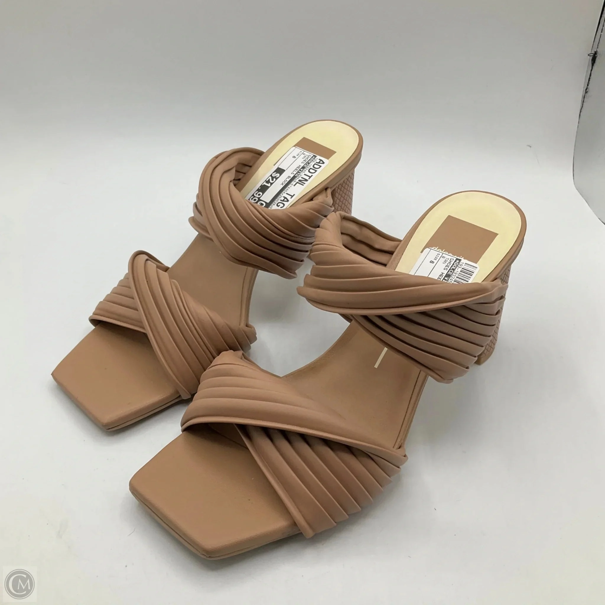 Holiday Sandals Anti blister Shoes Heels Block By Dolce Vita In Tan, Size: 8