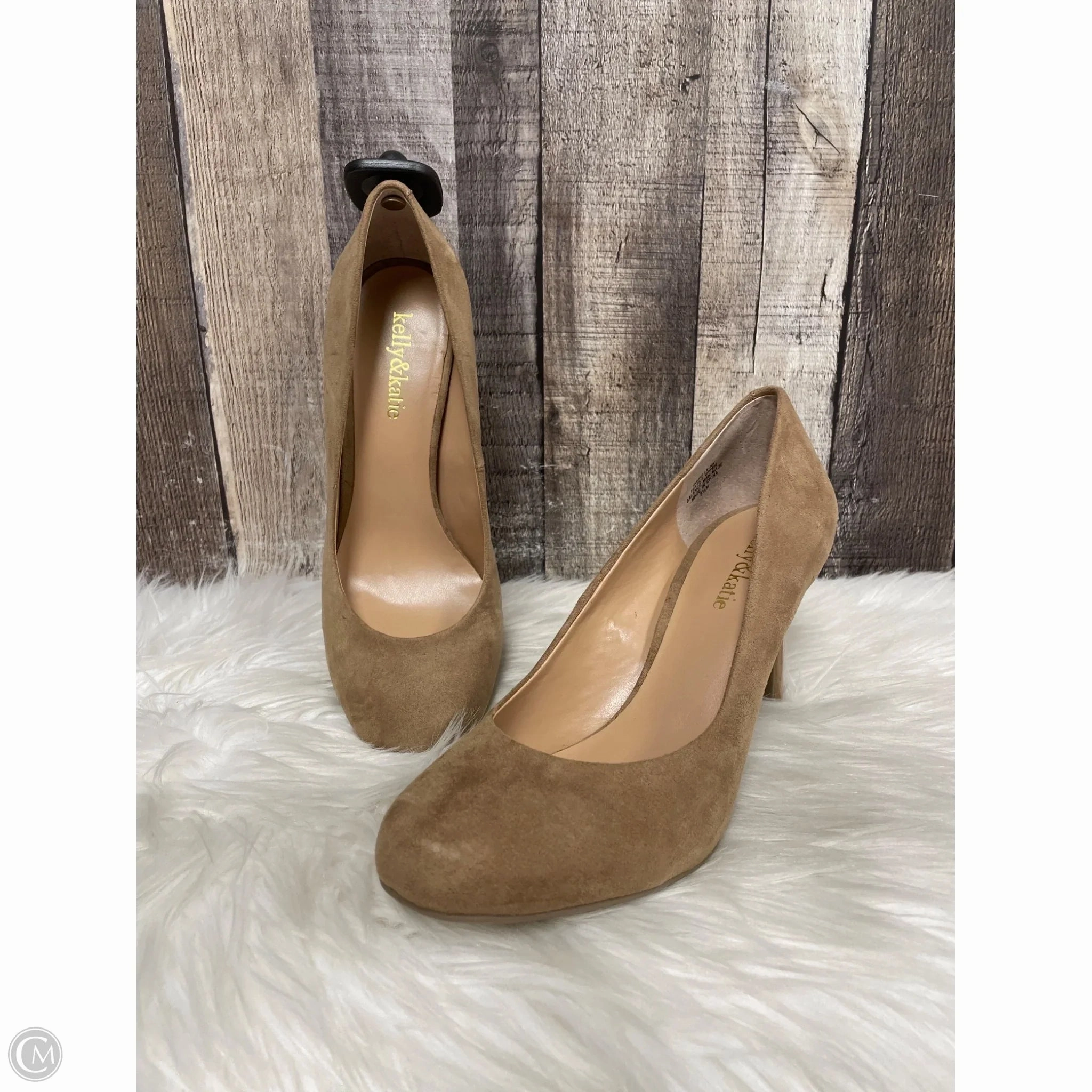 Vintage Style Heels Fashion Heels for Party Shoes Heels Stiletto By Kelly And Katie In Tan, Size: 8.5