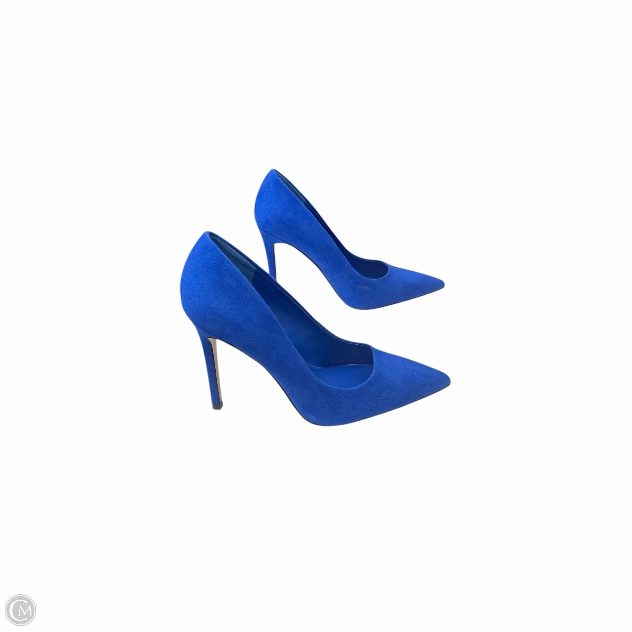 Shoes Heels Stiletto By Mix No 6 In Blue, Size: 7 Closed Toe Pointed Heeled Shoes