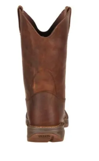 DURANGO MENS REBEL BROWN PULL-ON WESTERN BOOT STYLE DB5444 Cold   Resistant