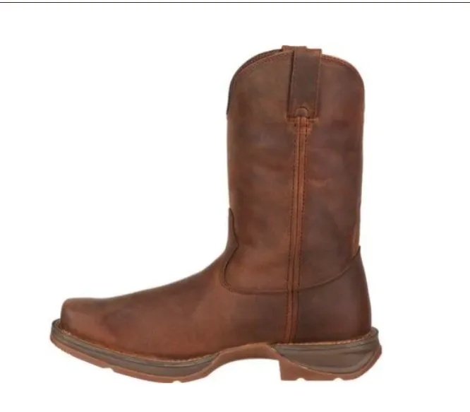 Reinforced Form Work Commute Rugged Built Work Commute DURANGO MENS REBEL BROWN PULL-ON WESTERN BOOT STYLE DB5444