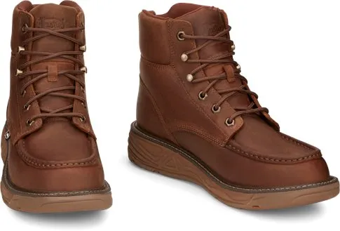 Outdoor Fun Boots Justin Mens Rush Lace up WorkBoots Style SE470