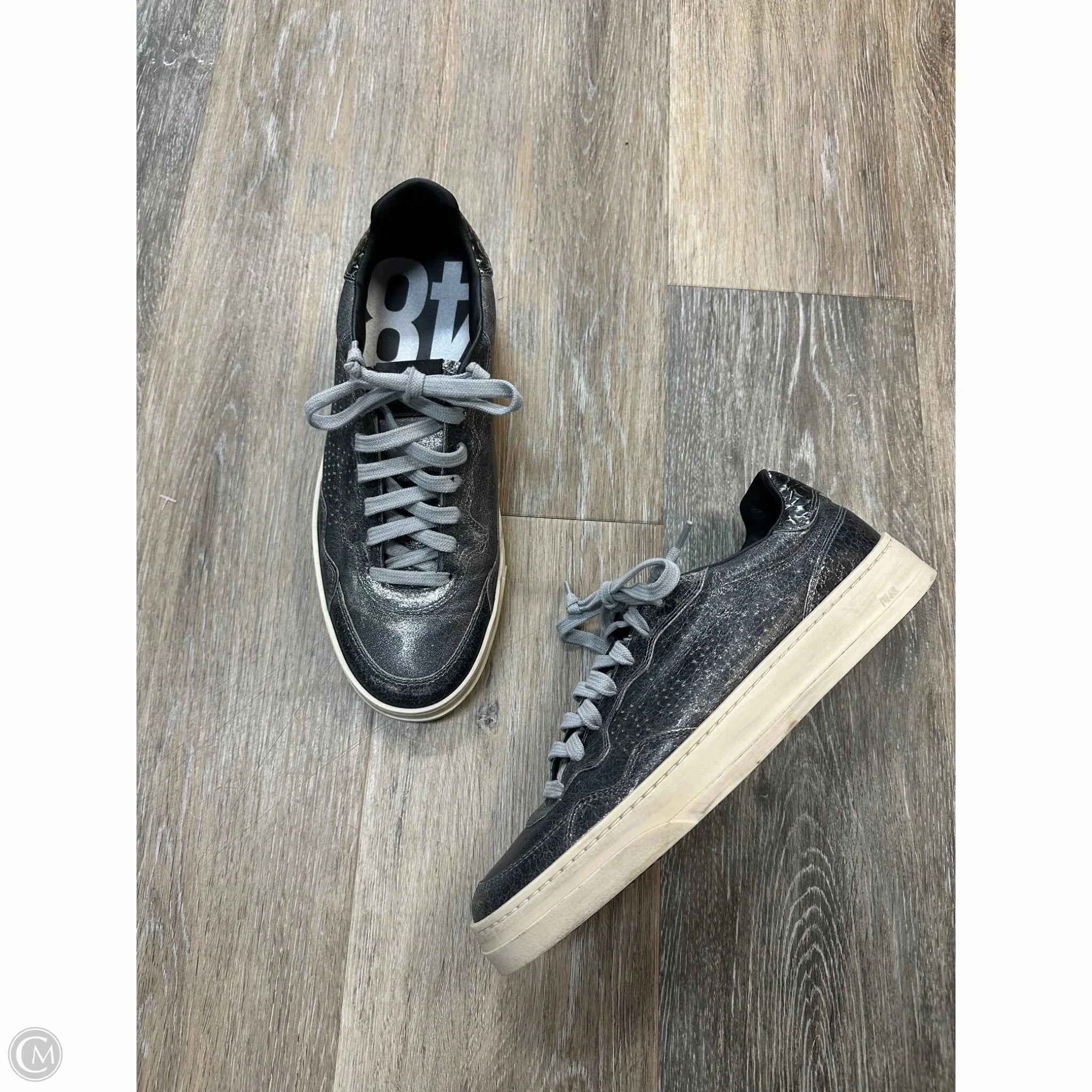 Rubberized Finish Shoes Sneakers By P448 In Black, Size: 8.5