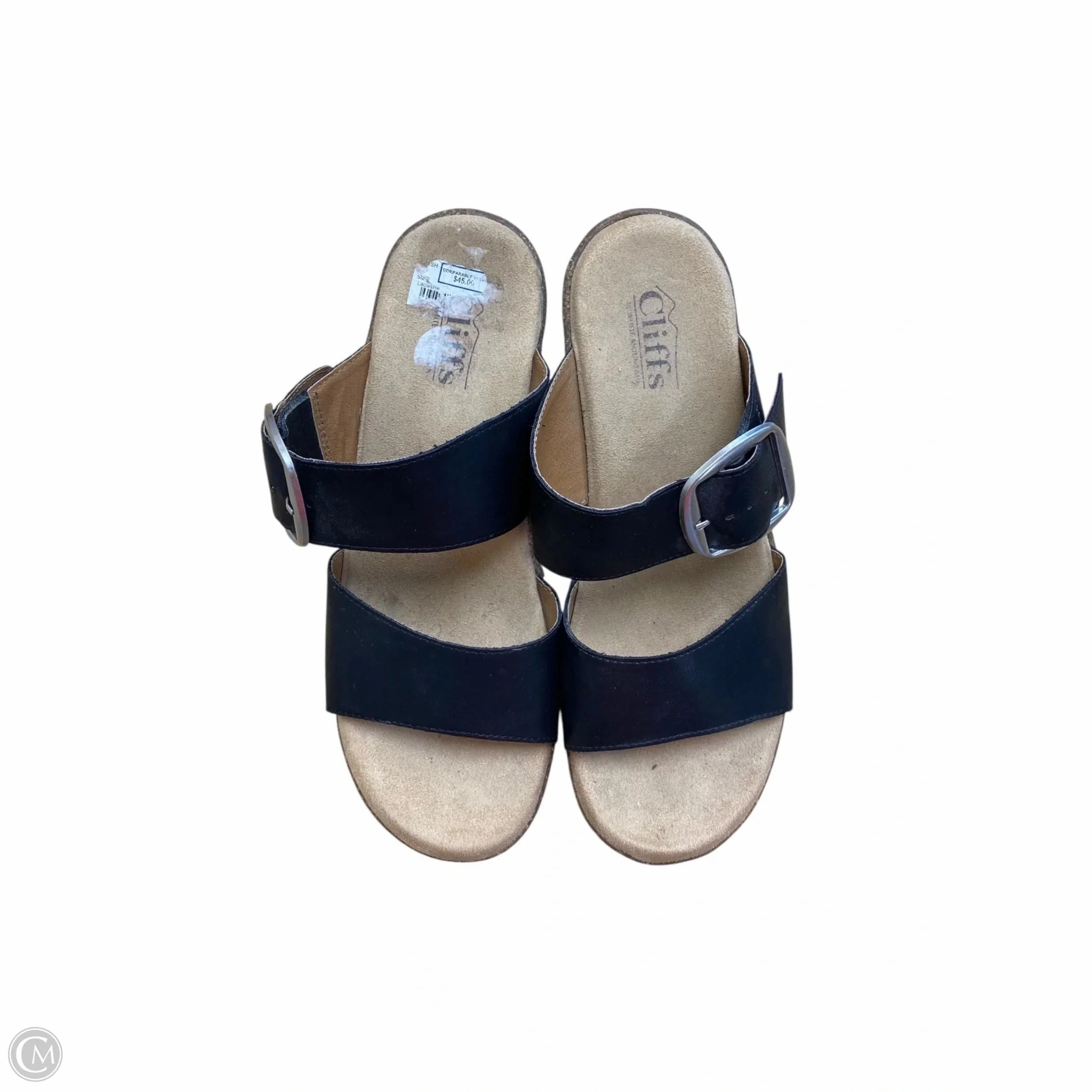 Shoes Heels Block By White Mountain In Black & Brown, Size: 8.5 Chic Boots Glamorous Heels