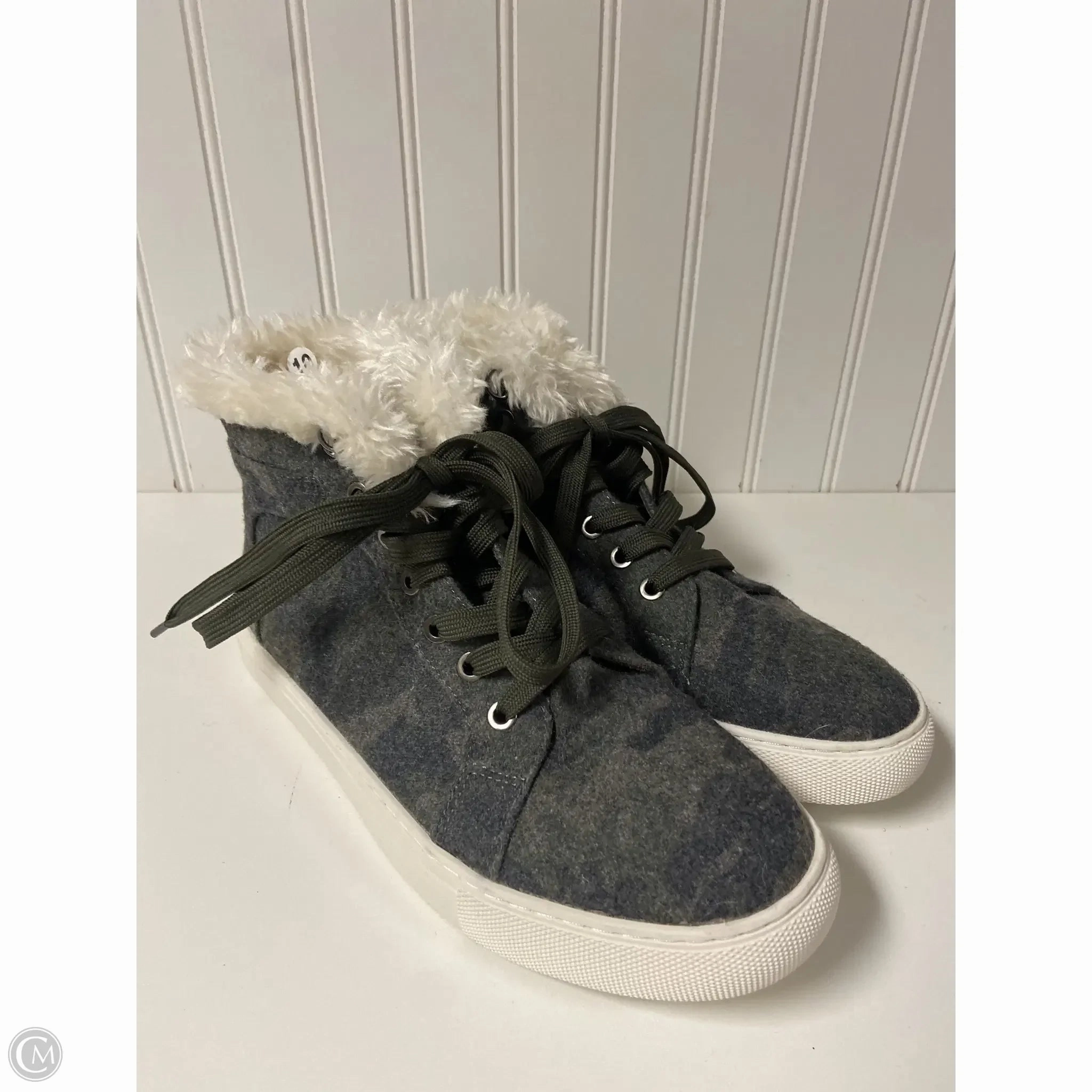 All-Day Ease Shock Comfort Shoes Sneakers By Corkys In Camouflage Print, Size: 10