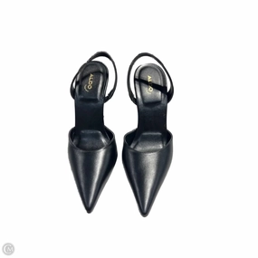 Peep Toe Pumps Versatile Shoes Heels Stiletto By Aldo In Black, Size: 7.5