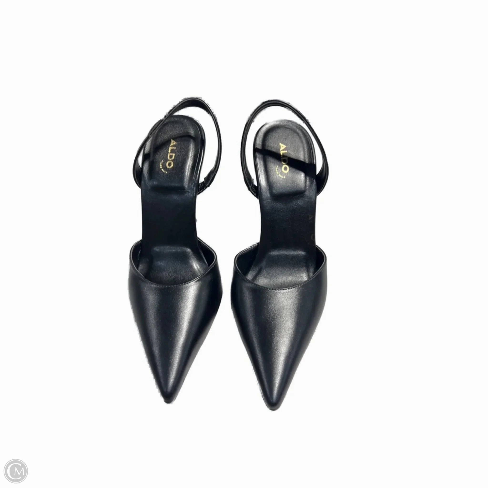 Peep Toe Pumps Versatile Shoes Heels Stiletto By Aldo In Black, Size: 7.5
