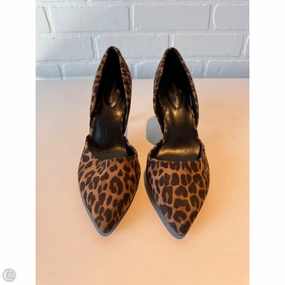 High Top Style Shoes Heels Stiletto By Bandolino In Animal Print, Size: 6.5