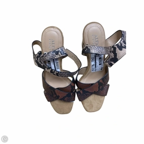 Shockproof Sophisticated Shoes Heels Block By Alfani In Animal Print, Size: 7