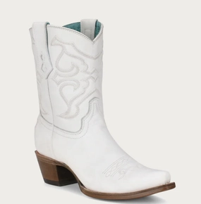 anti static CORRAL LADIES WHITE ANKLE BOOTS STYLE Z5071