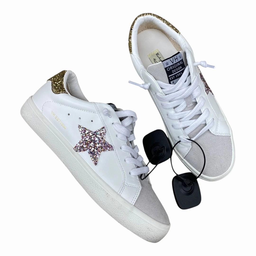 Airflow Mesh Panels Shoes Sneakers By Vintage Havana In White, Size:7