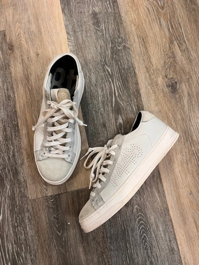 Shoes Sneakers By P448 In Cream, Size: 10 Elastic Straps