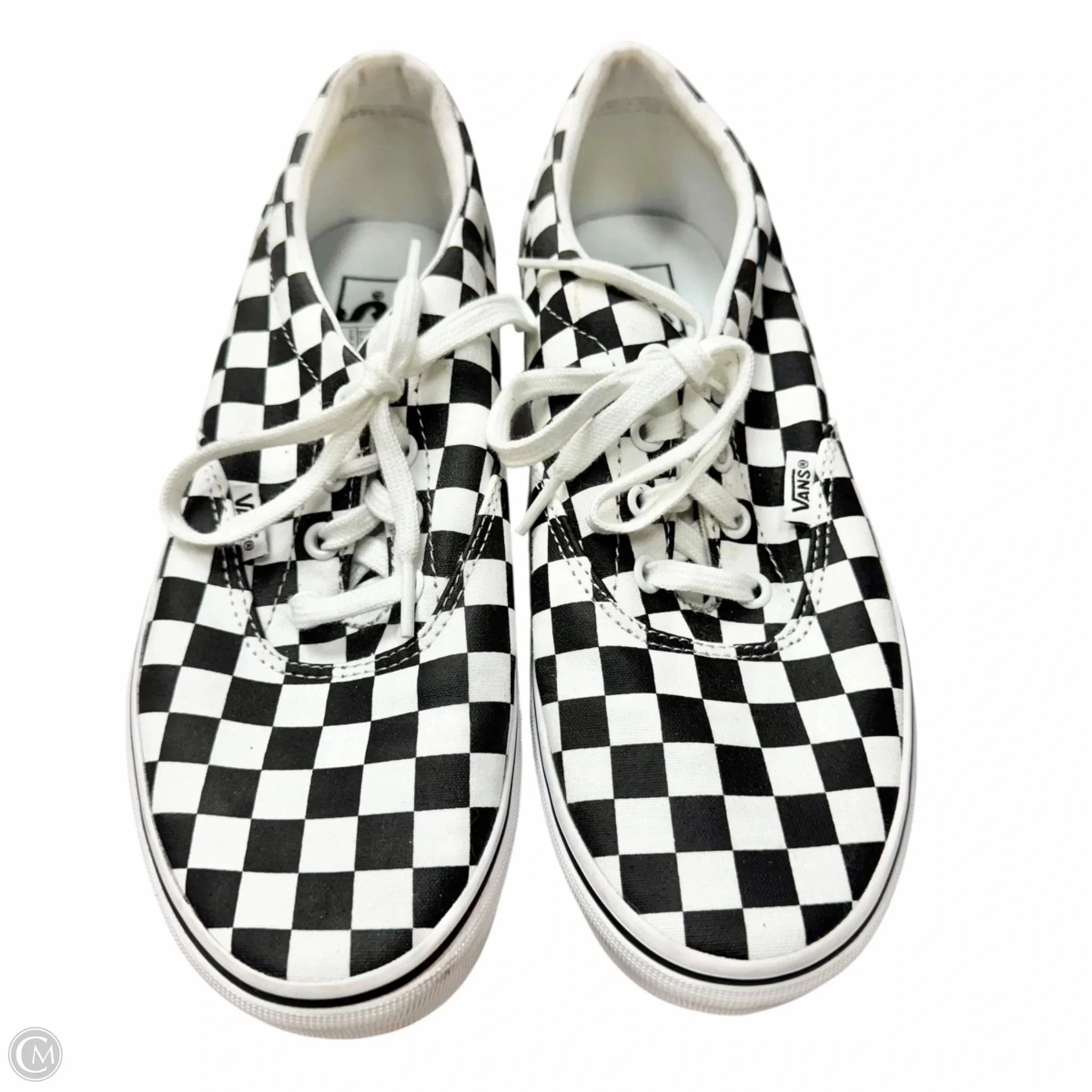 Shoes Sneakers By Vans In Checkered Pattern, Size: 8.5 Low Collar Design