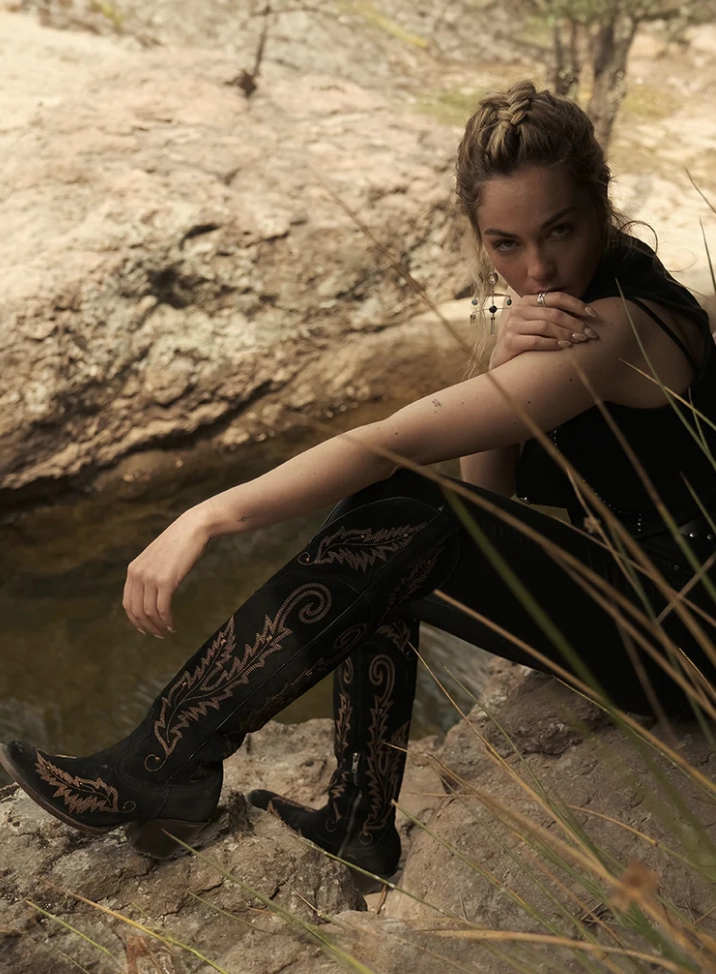 Classic Core ShockAbsorbing CORRAL LADIES BLACK SUEDE BOOTS STYLE A4404