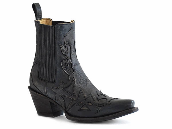 Bold Design Craft Collector Stetson Ladies Black Cici Snip Toe Boot Style 12-021-5105-0660