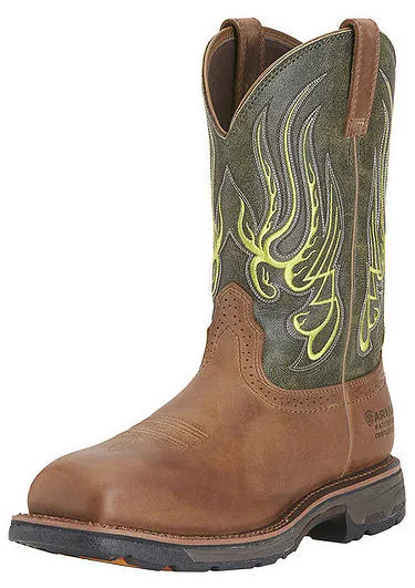 Traction Sole Clean Lines Ariat Men's Western Workhog Mesteno WP CT Work Boots Style 10015400