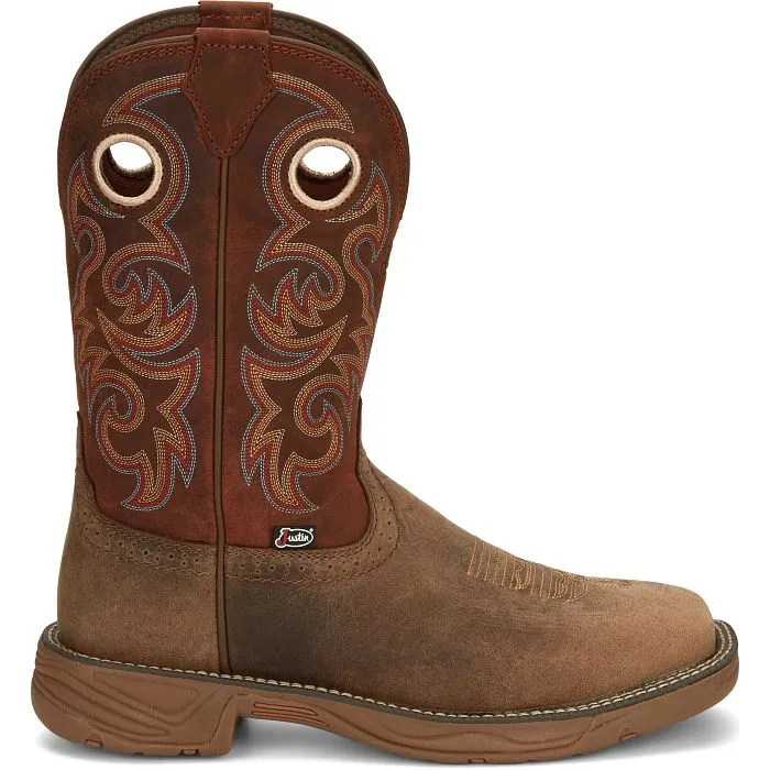 High Traction Footwear JUSTIN RUSH 11" WESTERN WORK BOOT STYLE SE7402