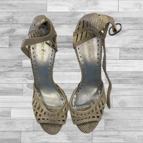 Winter High Heels Shoes Heels Stiletto By Bcbg In Gold, Size: 10