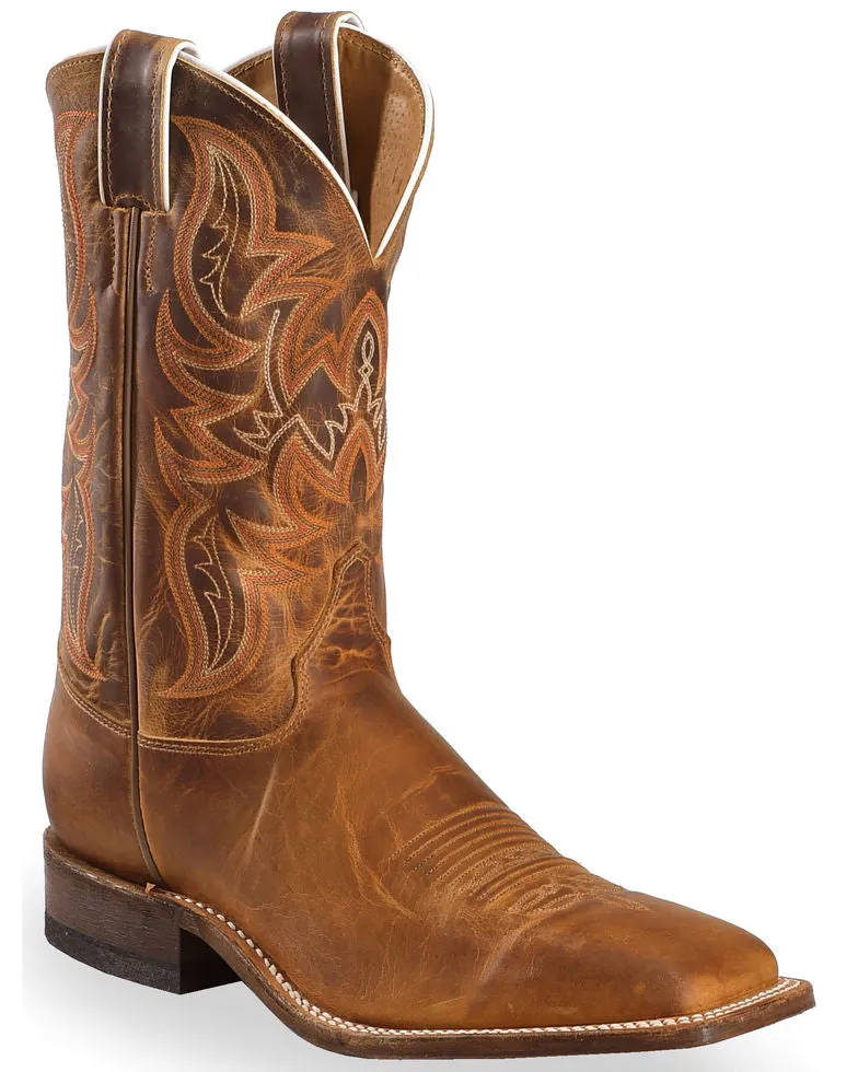 Justin Mens Bent Rail Square Toe Western Boots Style BR735 Padded Interior Hiking Trails