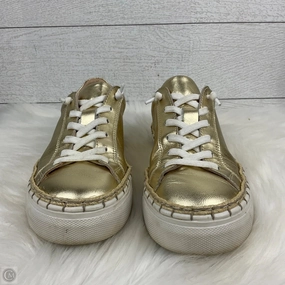 Shoes Sneakers By Diba In Gold, Size: 8 Shock Design Neutral Look