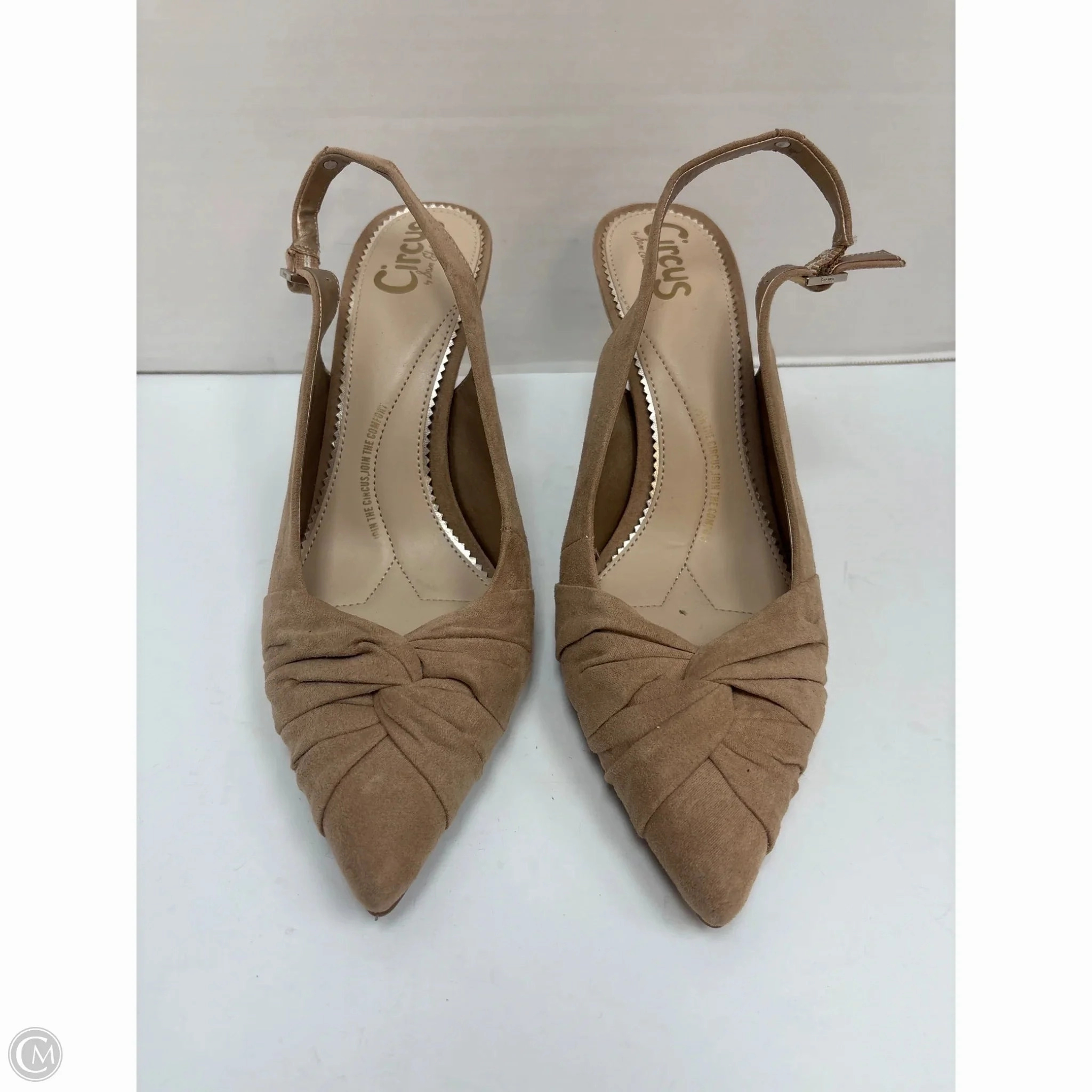 Shoes Heels Stiletto By Sam Edelman In Beige, Size: 9.5 Wedge Heel