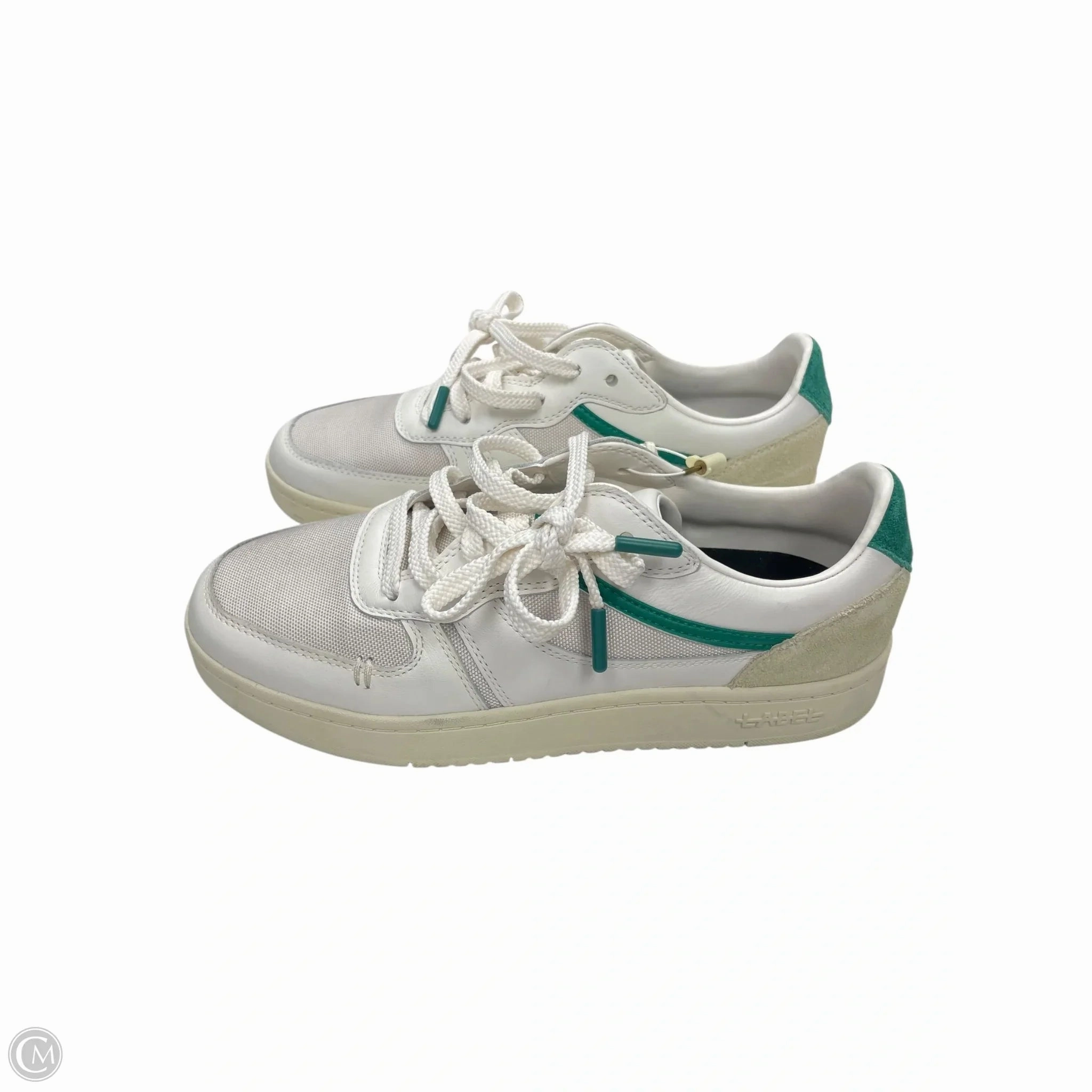 Shoes Sneakers By Clothes Mentor In Green & White, Size: 11 Stitch Down Technique Walking Focus