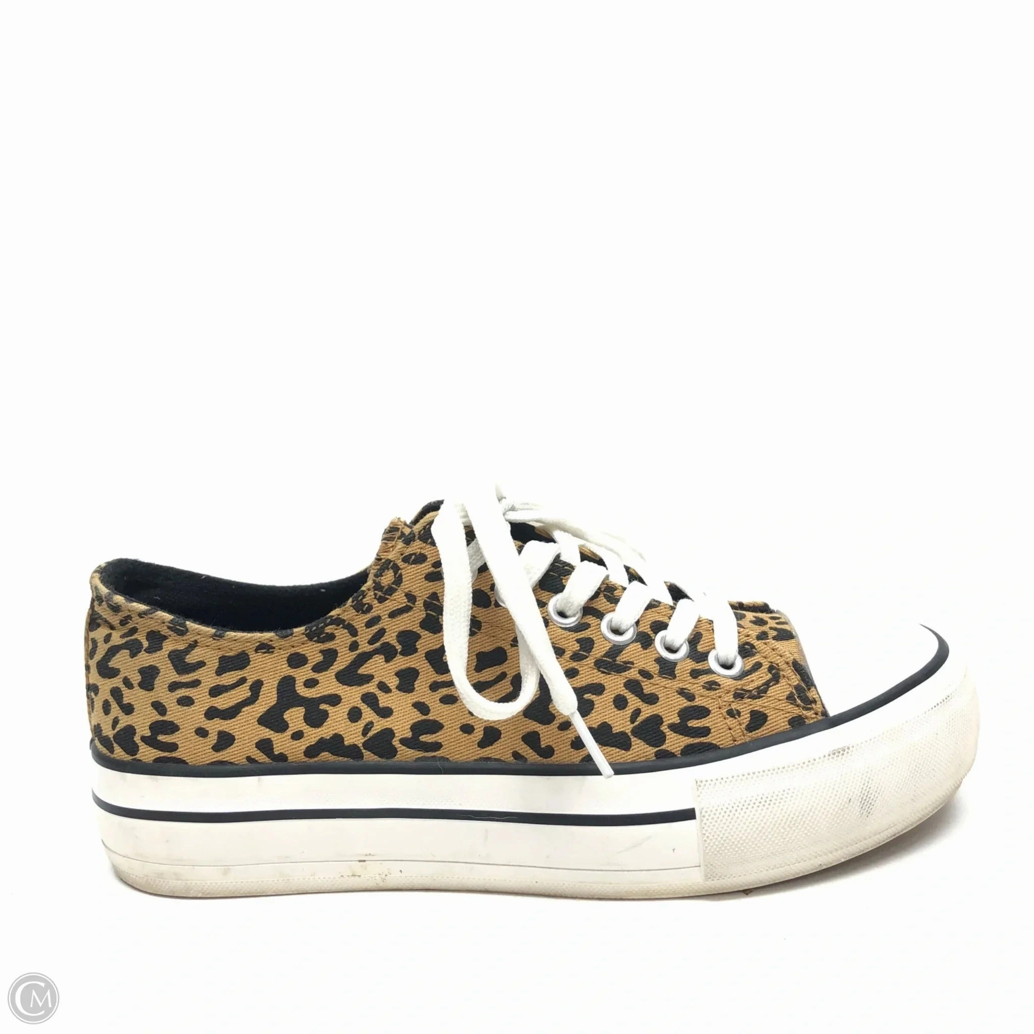 Shoes Sneakers By Cmf In Leopard Print, Size: 7 Elastic Lacing Foot Tech